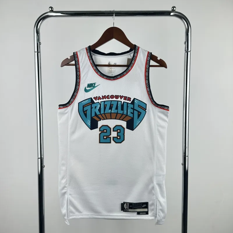 Maglia da uomo retrò dei Memphis Grizzlies, modello Derrick Rose #23, stagione 2025/26.