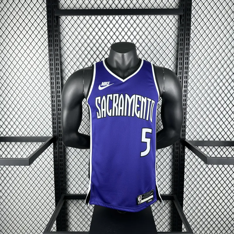 2025-26 Sacramento Kings De’Aaron Fox #5 Men’s Jersey