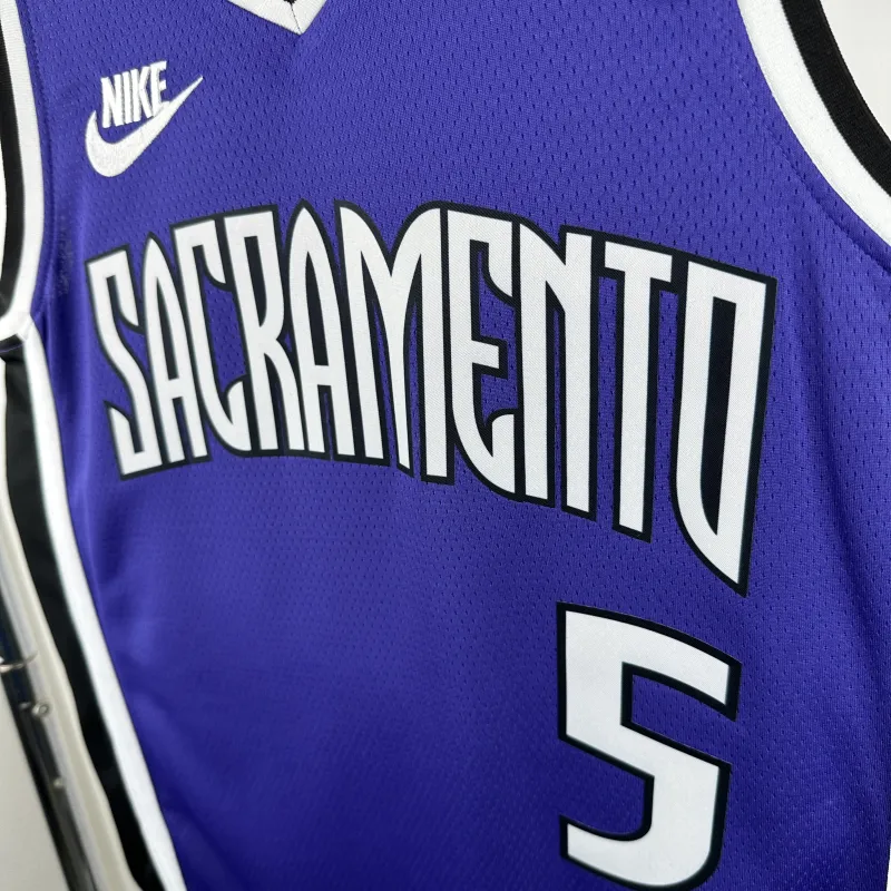 2025-26 Sacramento Kings De’Aaron Fox #5 Men’s Jersey