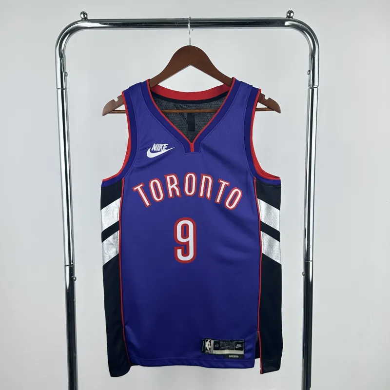 Camisa retrô #9 do Toronto Raptors 2025/26 | Camisa Swingman da NBA