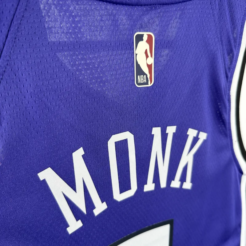 2025-26 Sacramento Kings Malik Monk #0 Men’s Jersey
