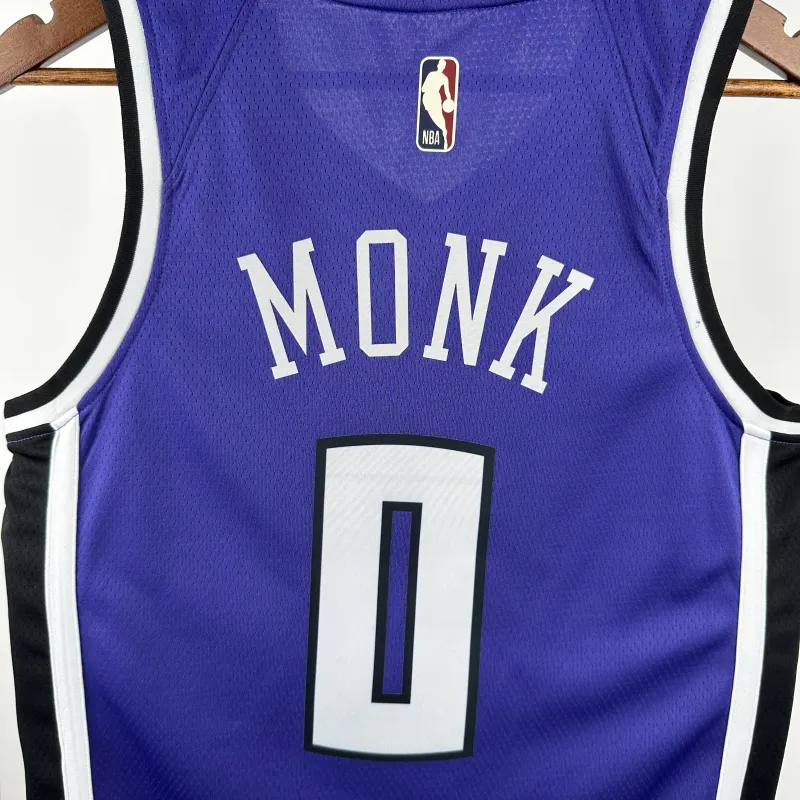 2025-26 Sacramento Kings Malik Monk #0 Men’s Jersey