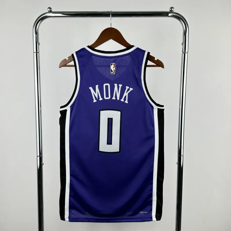 2025-26 Sacramento Kings Malik Monk #0 Men’s Jersey