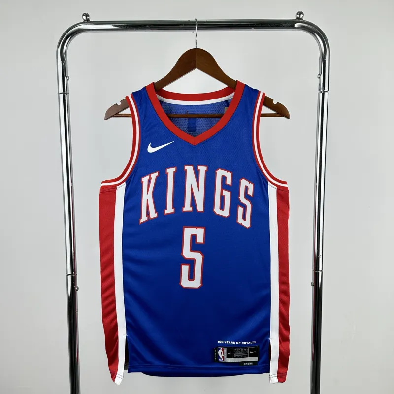 Camisa masculina De'Aaron Fox City Edition do Sacramento Kings 2025-26 (código #5)