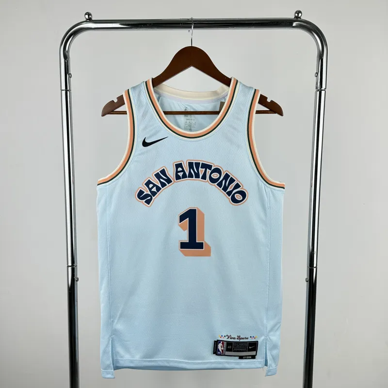 2025/26 San Antonio Spurs City Edition Victor Wembanyama #1 Jersey | NBA Swingman Jersey