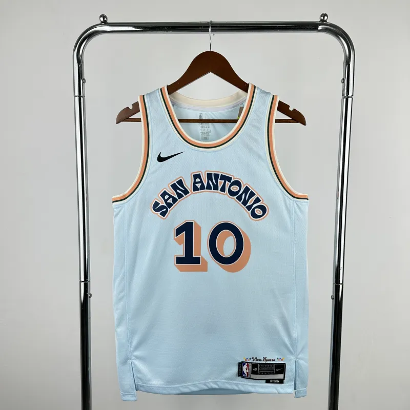 Maglia Jeremy Sochan #10 San Antonio Spurs City Edition stagione 2025/26 | Maglia NBA Swingman
