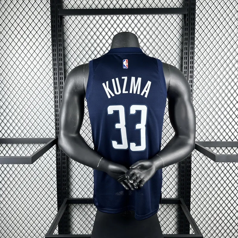 2025-26 Washington Wizards Kyle Kuzma #33 Men’s Jersey