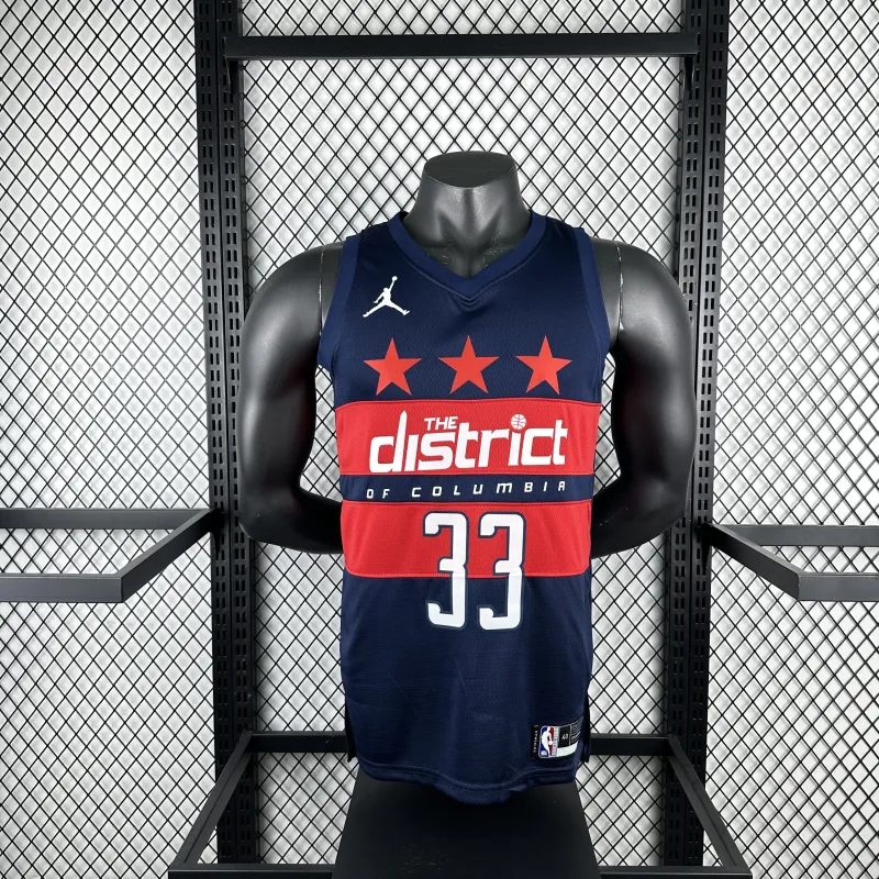 2025-26 Washington Wizards Kyle Kuzma #33 Men’s Jersey
