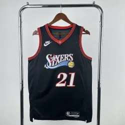 2026/27 Philadelphia 76ers Retro Black Joel Embiid #21 Men's Jersey - product photo 2026/27 Philadelphia 76ers Retro Black Joel Embiid #21 Men's Jersey product image