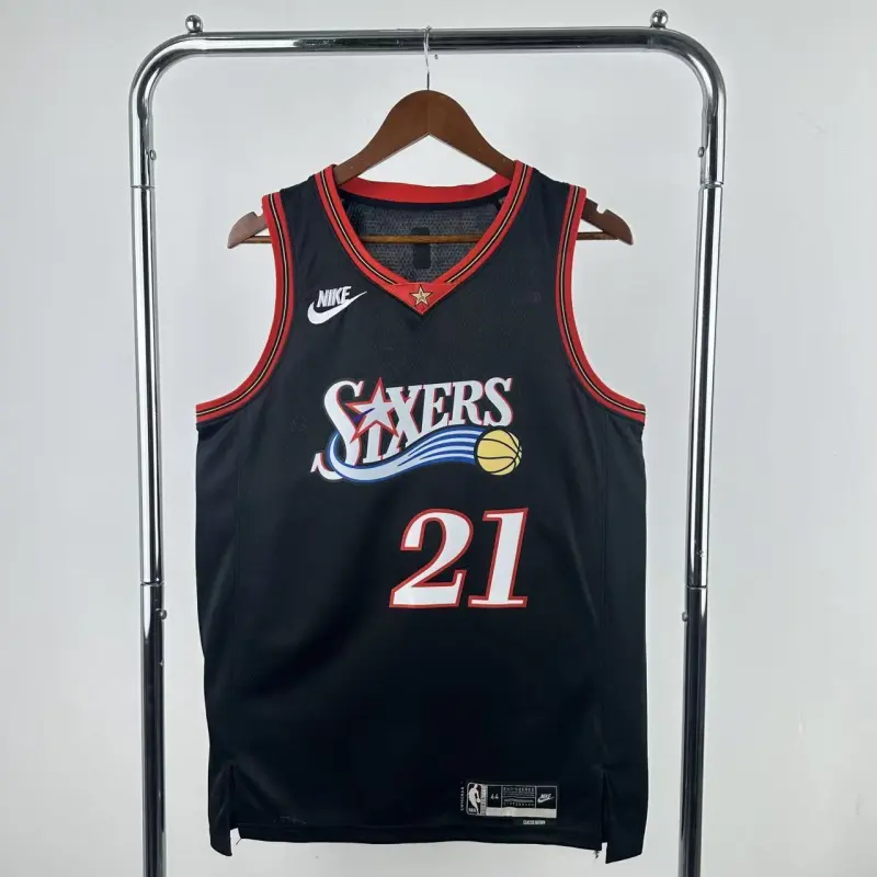 2026/27 Philadelphia 76ers Retro Black Joel Embiid #21 Men’s Jersey