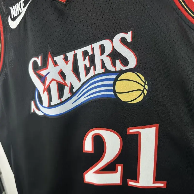 2026/27 Philadelphia 76ers Retro Black Joel Embiid #21 Men’s Jersey