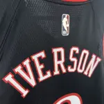 2026/27 Philadelphia 76ers Camiseta Retro Negra Allen Iverson #3 Hombre