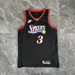 2026/27 Philadelphia 76ers Camiseta Retro Negra Allen Iverson #3 Hombre