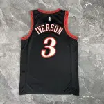2026/27 Philadelphia 76ers Camiseta Retro Negra Allen Iverson #3 Hombre