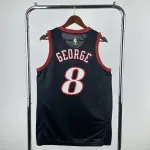 Maglia da uomo Philadelphia 76ers 2026/27 Retro Black Paul George #8