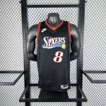 Maglia da uomo Philadelphia 76ers 2026/27 Retro Black Paul George #8