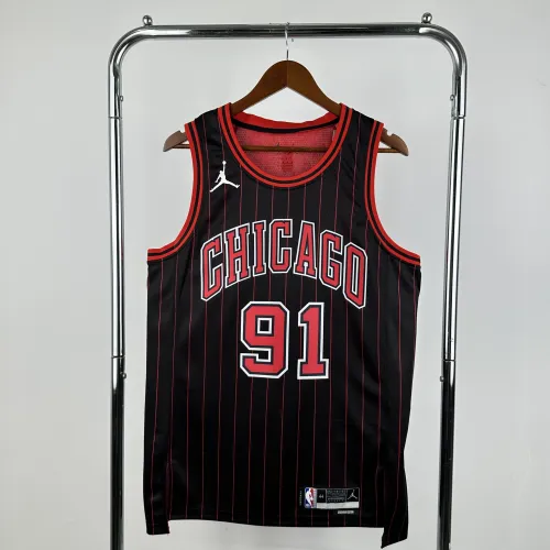 2026/27 Chicago Bulls Jordan Edition Dennis Rodman #91 Camisola para homem