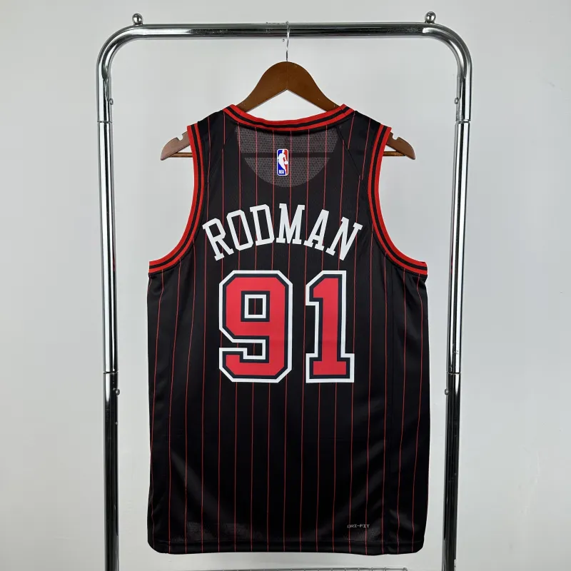 2026/27 Chicago Bulls Jordan Edition Dennis Rodman #91 Men’s Jersey