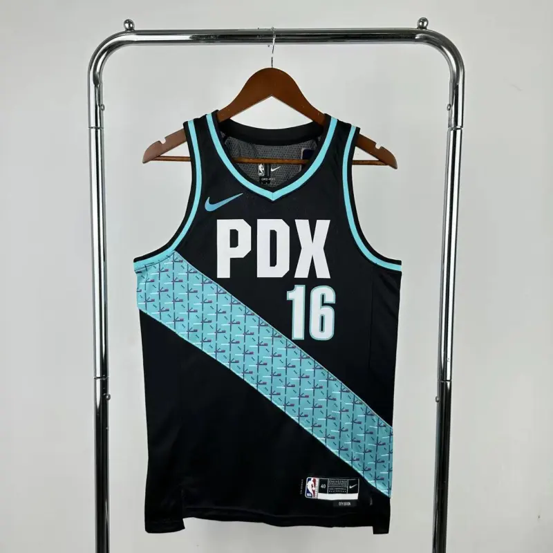 2026/27 Portland Trail Blazers City Edition Donovan Clingan #16 Jersey | NBA Swingman Jersey