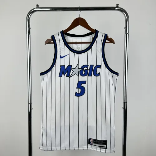 2026-27 Orlando Magic Home Wit Paolo Banchero #5 Herenshirt