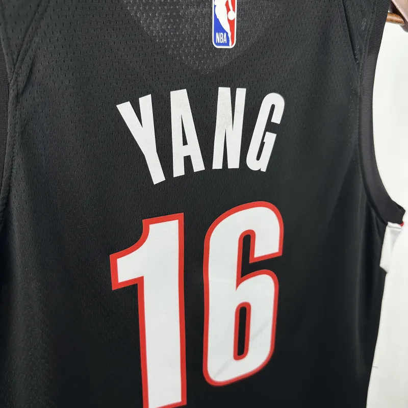 Camiseta de Damian Lillard de los Portland Trail Blazers para la temporada 2026/27, para partidos fuera de casa, negra, #0 | Camiseta Swingman de la NBA