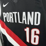 Camiseta de Damian Lillard de los Portland Trail Blazers para la temporada 2026/27, para partidos fuera de casa, negra, #0 | Camiseta Swingman de la NBA