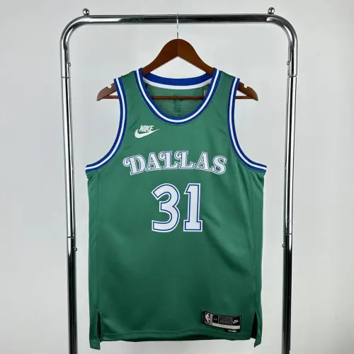 2026/27 Dallas Mavericks Retro Green Klay Thompson #31 Camisola para homem
