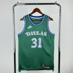 2026/27 Dallas Mavericks Retro Green Klay Thompson #31 Camisola para homem Camisa retrô verde do Klay Thompson, modelo #31, do Dallas Mavericks, temporada 2026/27.