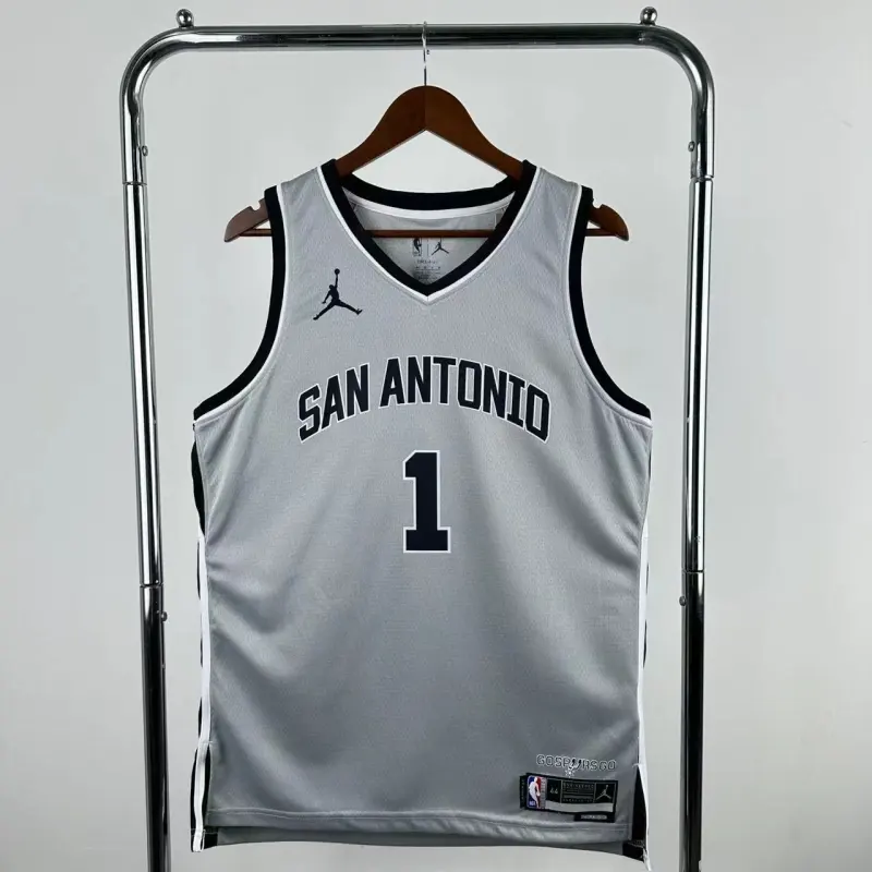 2026/27 San Antonio Spurs Limited Edition Gray Victor Wembanyama #1 Jersey | NBA Swingman Jersey