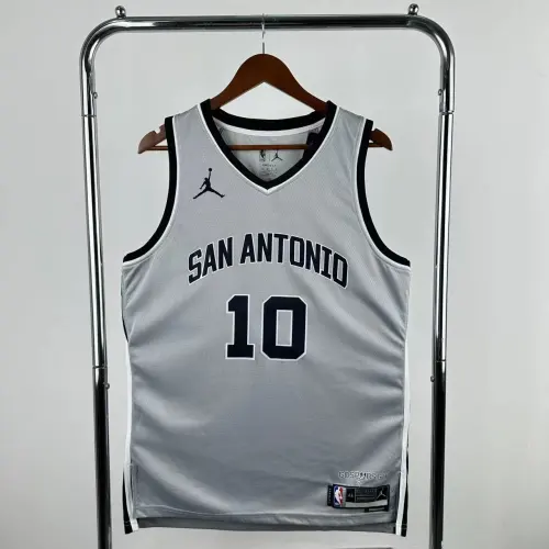 2026/27 San Antonio Spurs Edizione Limitata Grigio Jeremy Sochan Maglia #10 | Maglia NBA Swingman