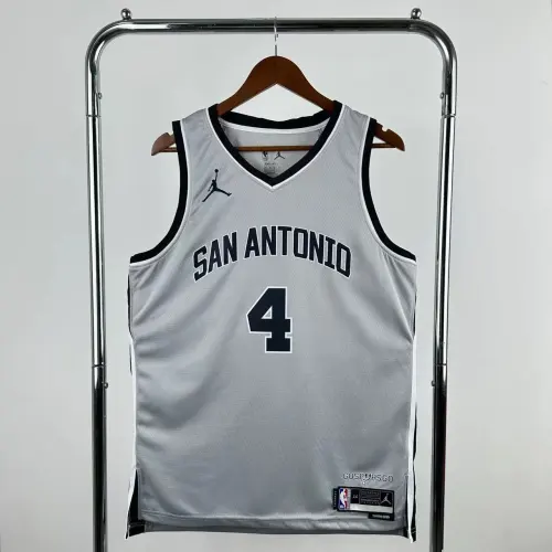 2026/27 San Antonio Spurs Edizione Limitata Grigio Keldon Johnson #4 Jersey | Maglia NBA Swingman