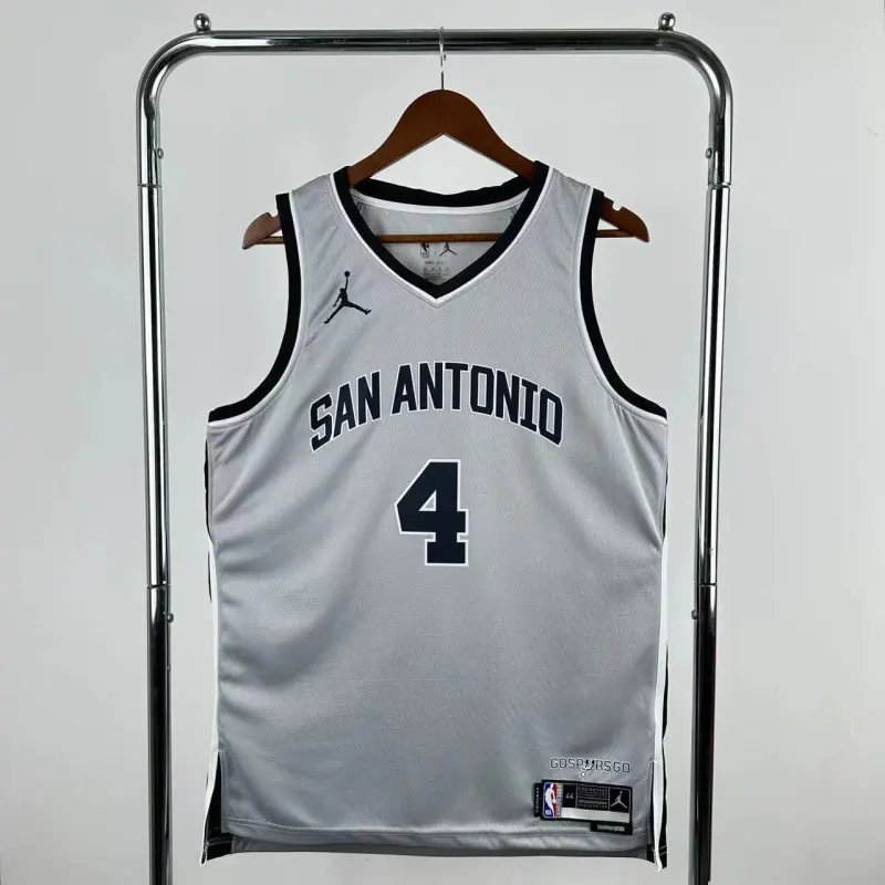 2026/27 San Antonio Spurs Limited Edition Gris Keldon Johnson #4 Jersey | NBA Swingman Jersey