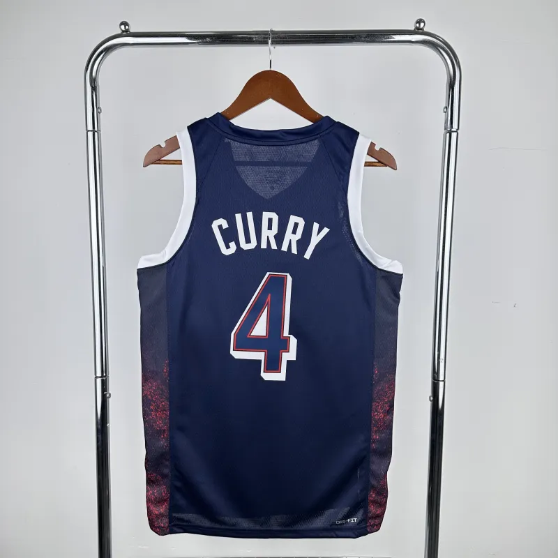 Golden State Warriors Blue Stephen Curry #4 Men’s Jersey