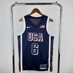 Team USA LeBron James #6 Blue Men’s Jersey