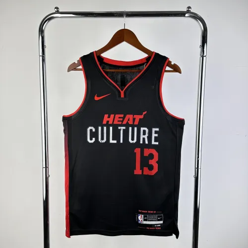2024/25 Miami Heat City Edition Bam Adebayo #13 Camisola para homem