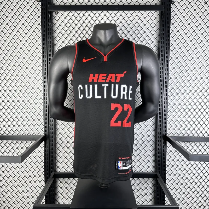 2024/25 Miami Heat City Edition Jimmy Butler #22 Maglia Uomo