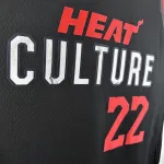 2024/25 Miami Heat City Edition Jimmy Butler #22 Maglia Uomo