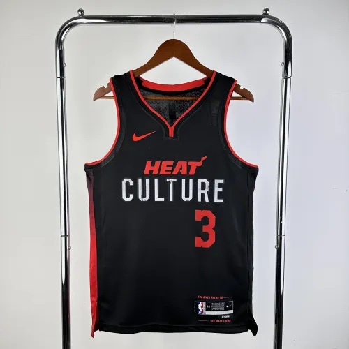 2024/25 Miami Heat City Edition Dwyane Wade #3 Men's Jersey
