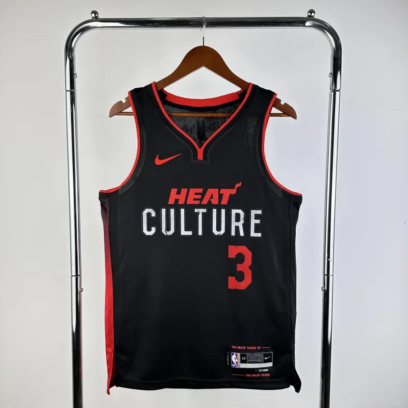 2024/25 Miami Heat City Edition Dwyane Wade #3 Men’s Jersey