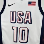 Team USA Jayson Tatum #10 White Men’s Jersey
