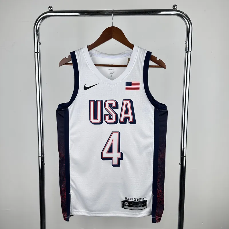 Jersey de homem Stephen Curry #4 dos Golden State Warriors branco