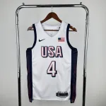 Camisa masculina branca do Stephen Curry, Golden State Warriors, modelo #4. Jersey de homem Stephen Curry #4 dos Golden State Warriors branco