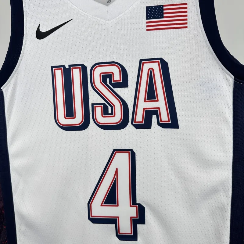 Jersey de homem Stephen Curry #4 dos Golden State Warriors branco