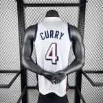 Jersey de homem Stephen Curry #4 dos Golden State Warriors branco