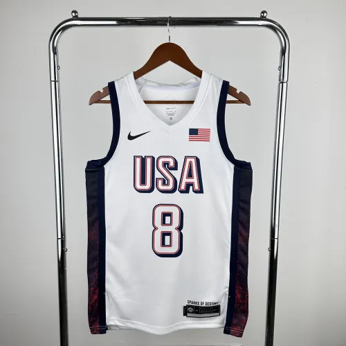 Camisola branca dos LA Clippers Kawhi Leonard #8 para homem