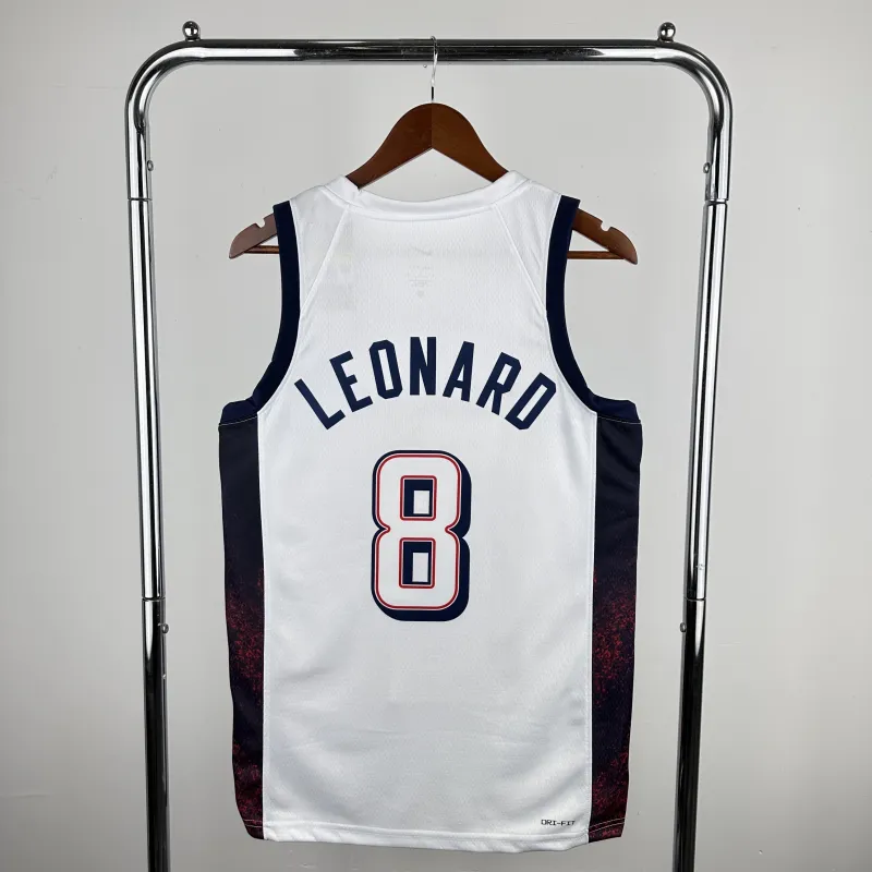 LA Clippers White Kawhi Leonard #8 Men’s Jersey