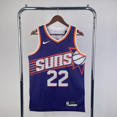 Phoenix Suns Uiterlijk Paars Deandre Ayton #22 Herenshirt
