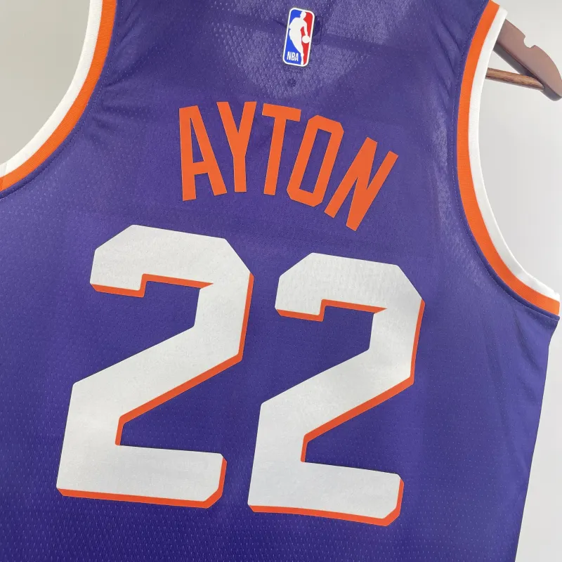 Phoenix Suns Away Purple Deandre Ayton #22 Men’s Jersey