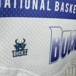 Maglia da uomo a maniche corte Mitchell & Ness Retro dei Milwaukee Bucks stagione 2026/27