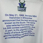 Maglia da uomo a maniche corte Mitchell & Ness Retro dei Milwaukee Bucks stagione 2026/27